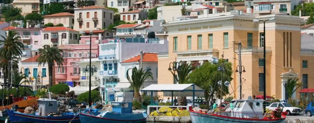 an iconic view of Vathy (Samos)