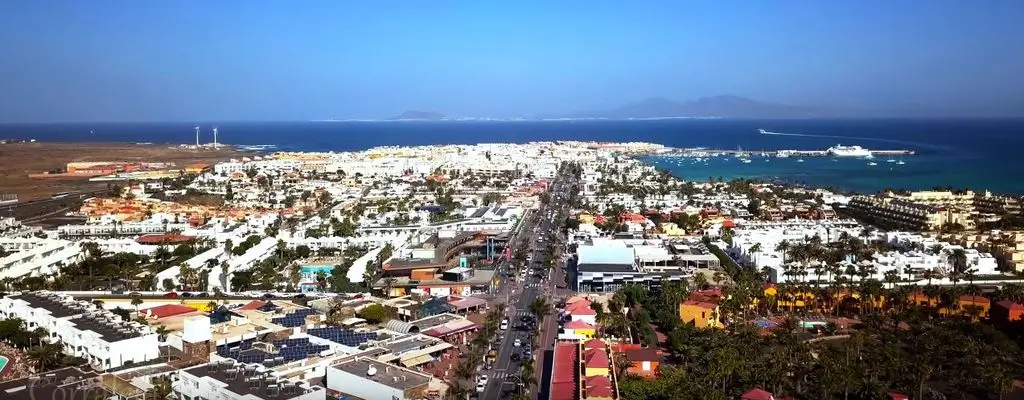 een iconisch uitzicht op van Fuerteventura