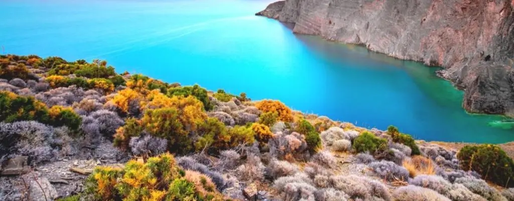 una vista icónica de sitía (Creta)