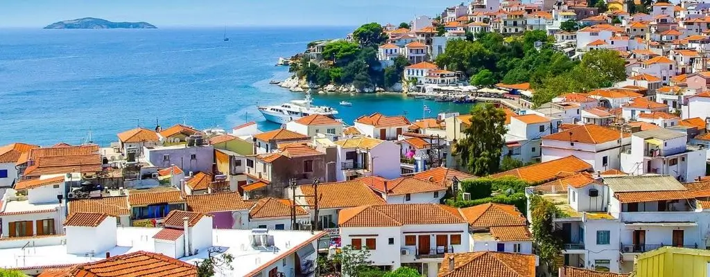 eine einmalige Aussicht von Skiathos