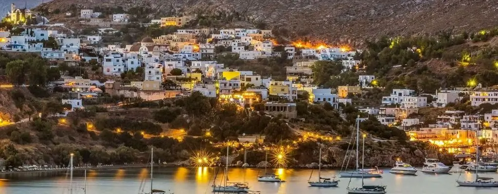 una vista iconica di Leros