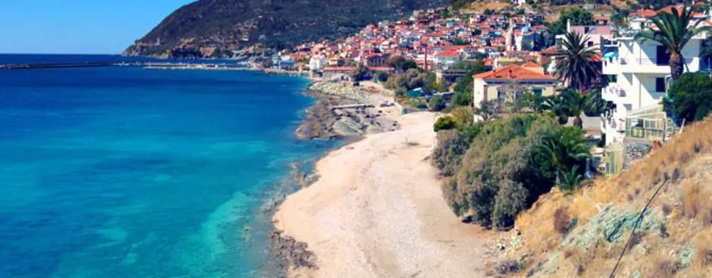 an iconic view of Mytilini (Lesvos)