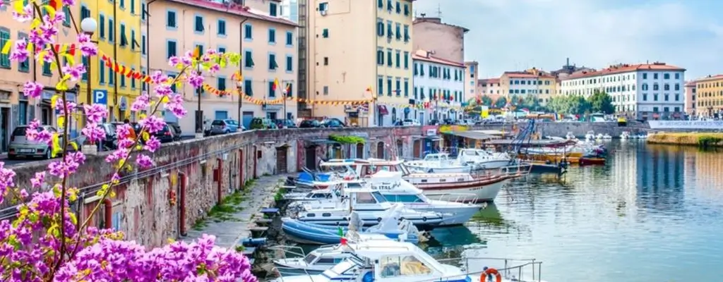 een iconisch uitzicht op van Livorno