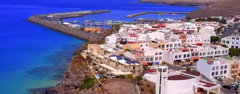 una vista icónica de morro jable (Fuerteventura)