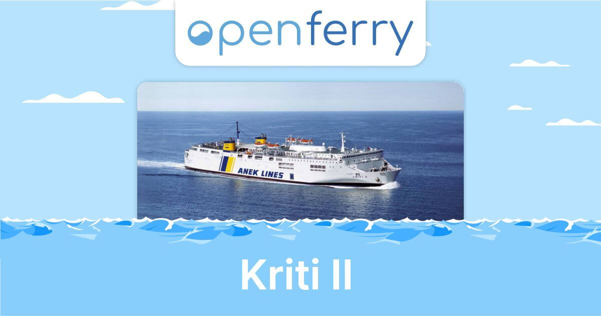 Kriti II Live Tracking, Information & Tickets | ANEK Lines | Openferry